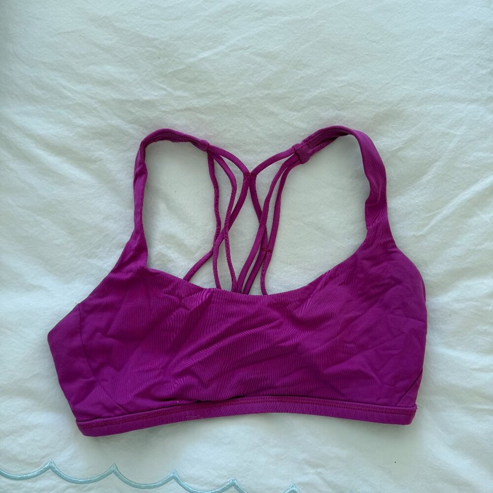 Magenta Lululemon sports bra